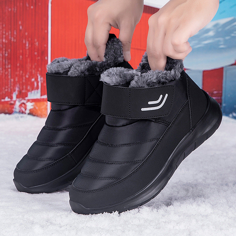 Damen isolierte Winterstiefel mit rutschfester Sohle und praktischem Klettverschluss EB