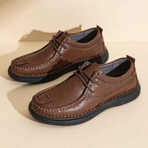 Herren Modische Schnürschuhe aus hochwertigem Kunstleder EB