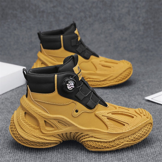 Damen stylische High-Top Sneakers mit dynamischem Sohlendesign EB