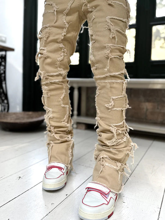 Herren Schnittige Jeanshose mit Rissoptik EB