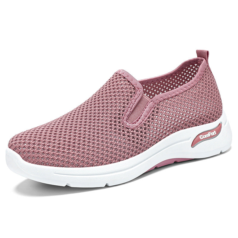 Damen Bequeme Slip-On Sneakers mit atmungsaktivem Obermaterial EB