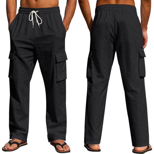 Herren Cargo-Hose mit verstellbarem Bund und praktischen Seitentaschen EB