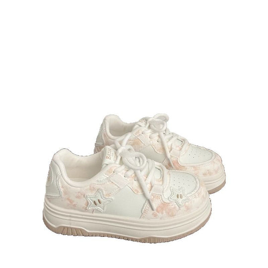 Damen Sneakers mit modischen Stern-Applikationen und dämpfender Sohle EB