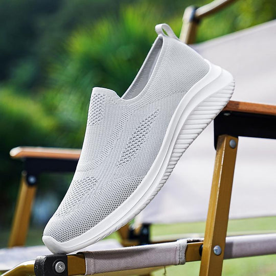 Damen Slip-On Sport Sneakers mit atmungsaktiver Stricktechnologie EB