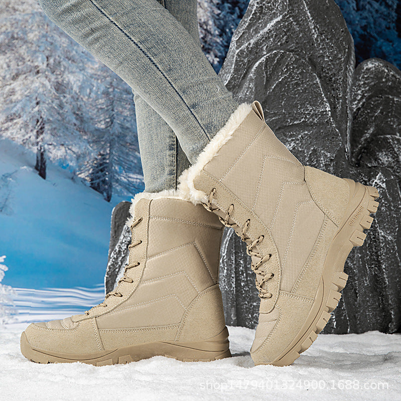 Damen wasserdichte Winterstiefel mit isolierendem Futter und rutschfester Sohle EB