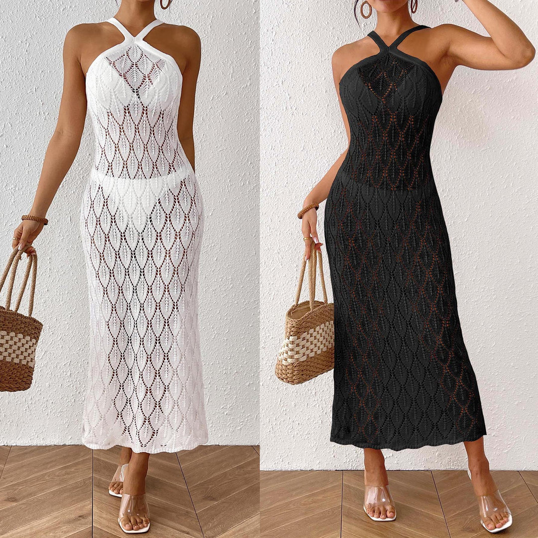 Damen elegantes Häkelkleid EB