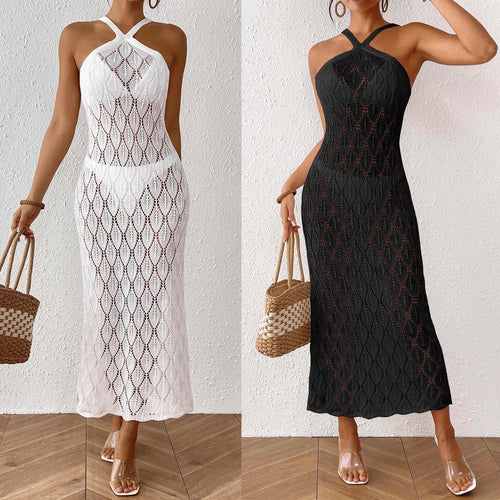 Damen elegantes Häkelkleid EB