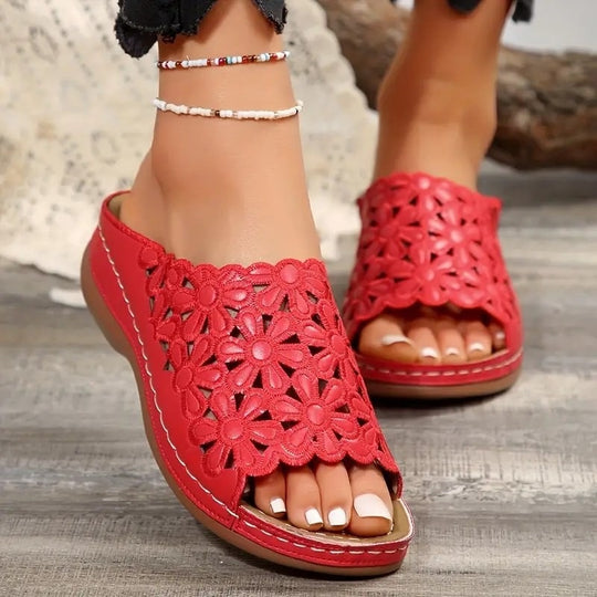 Damen Bequeme und modische Zehentrenner-Sandalen EB