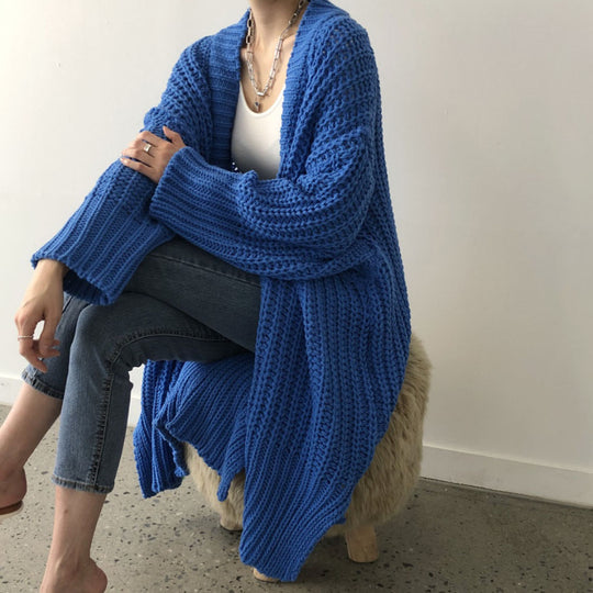 Damen Strickjacke mit offenem Schnitt und lässigen Details EB