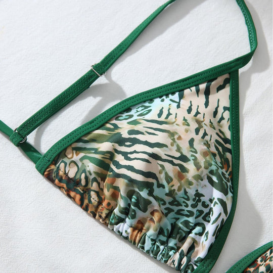 Damen Tiermuster Bikini Set EB