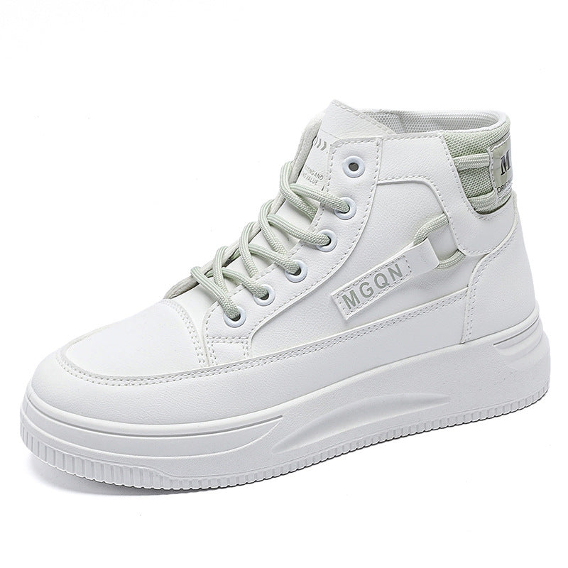 Damen Modische High-Top Sneakers mit gepolsterter Innensohle und rutschfester Sohle EB