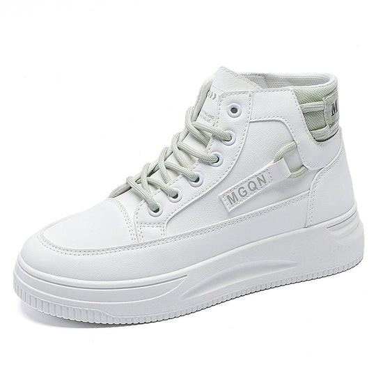 Damen Modische High-Top Sneakers mit gepolsterter Innensohle und rutschfester Sohle EB