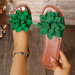 Damen Komfortable Sandalen mit floralem Dekor EB