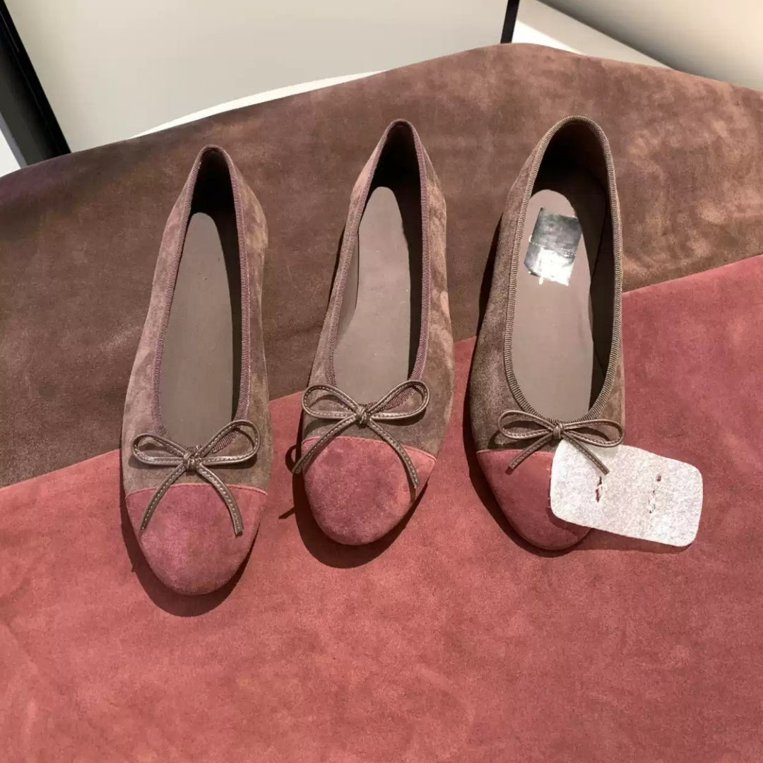 Damen Ballerinas mit modischem Schleifendetail EB