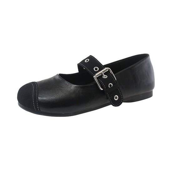 Damen Ballerinas mit verstellbarem Riemen und komfortabler Fußbettgestaltung EB