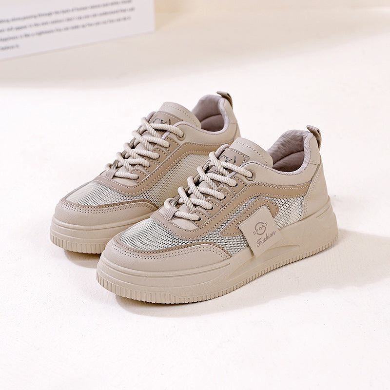 Damen Sportliche Sneakers mit atmungsaktiven Mesh-Einsätzen und rutschfester Sohle EB
