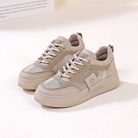 Damen Sportliche Sneakers mit atmungsaktiven Mesh-Einsätzen und rutschfester Sohle EB