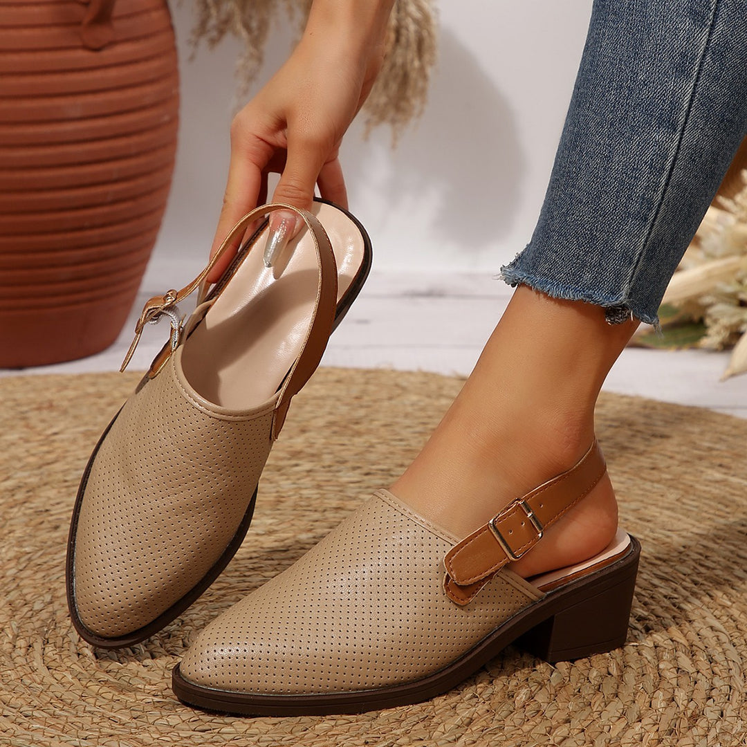 Damen Bequeme Sling-Pumps mit modischem Riemen EB