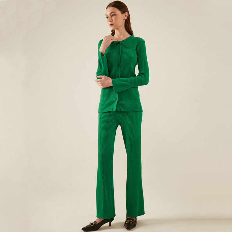 Damen 3-teilige Feinstrick-Loungewear-Set EB