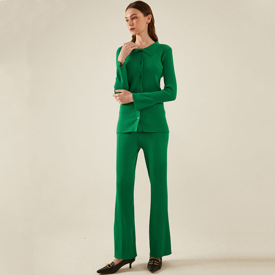 Damen 3-teilige Feinstrick-Loungewear-Set EB