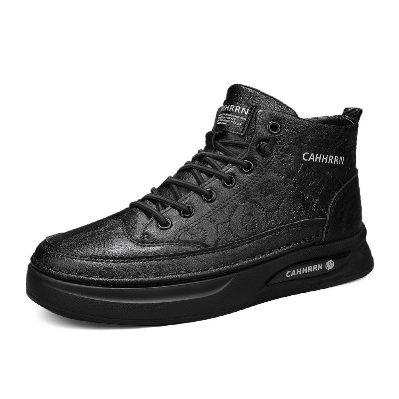 Damen Modische High-Top Sneakers mit atmungsaktiver Oberflächenstruktur EB