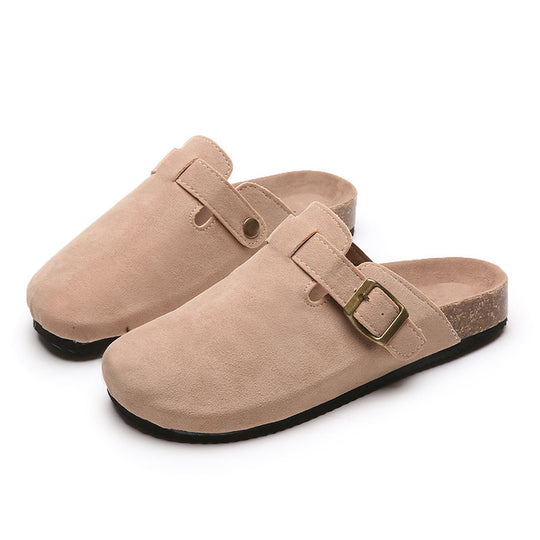 Damen Clogs mit modischem Riemchendesign und anatomischem Fußbett EB
