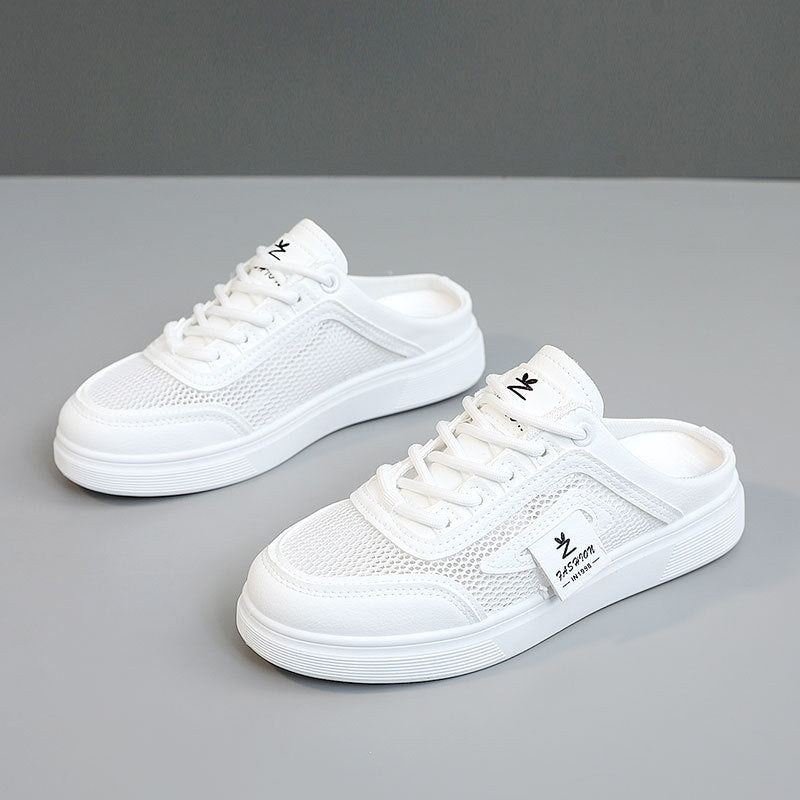 Damen leichte Slip-On Sneakers mit atmungsaktiver Mesh-Oberfläche EB
