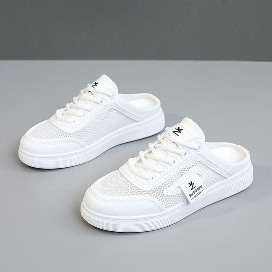 Damen leichte Slip-On Sneakers mit atmungsaktiver Mesh-Oberfläche EB