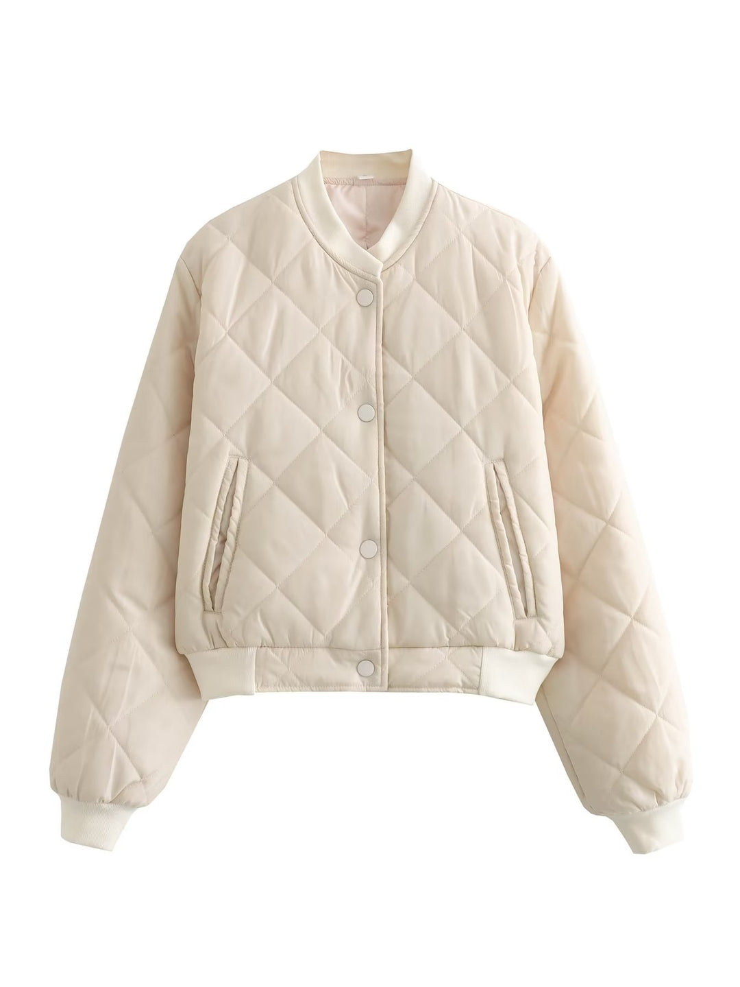 Damen gesteppte Übergangsjacke mit modernem Schnitt und praktischen Taschen EB