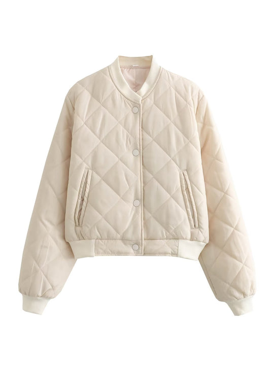 Damen gesteppte Übergangsjacke mit modernem Schnitt und praktischen Taschen EB