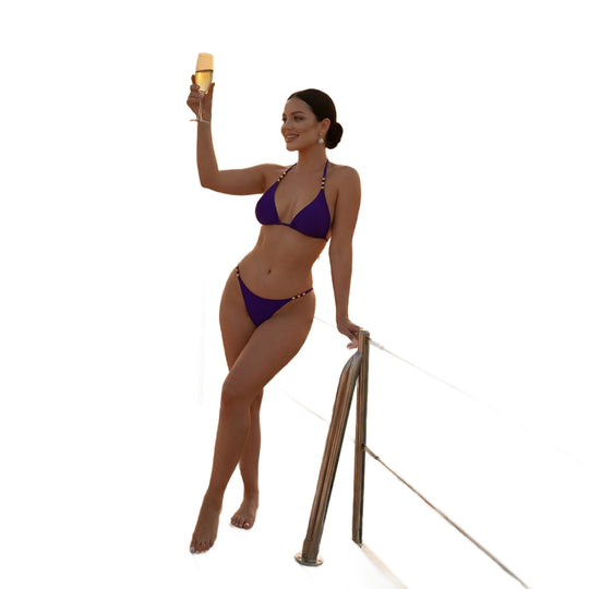 Damen Triangel-Bikini mit luxuriösen Verzierungen EB