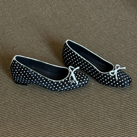 Damen Ballerinas mit modischem Punktedesign und bequemer Passform EB