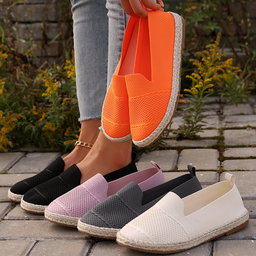 Damen Espadrilles mit atmungsaktivem Netzdesign und flexibler Sohle EB