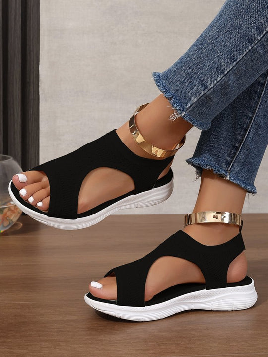 Damen Atmungsaktive Sport-Sandalen mit elastischem Obermaterial und rutschfester Sohle EB