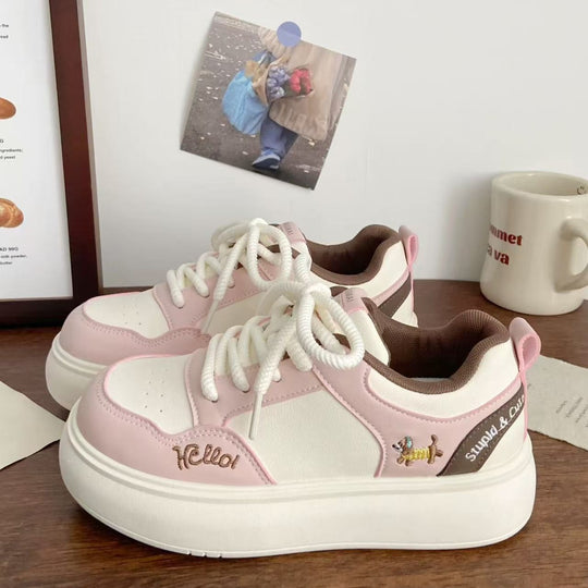 Damen Sneaker mit verspielten Tiermotiven und bequemer Dämpfung EB