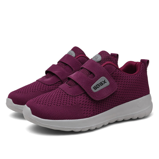 Damen Sportschuhe mit verstellbarem Klettverschluss und atmungsaktivem Mesh-Obermaterial EB