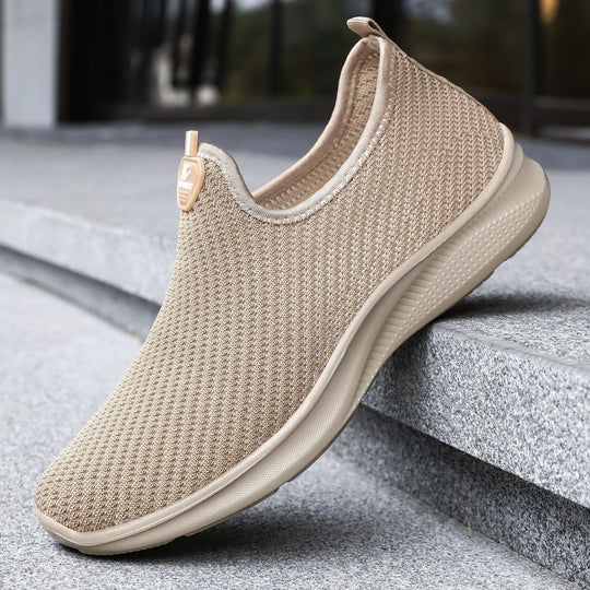 Damen Atmungsaktive Slip-On Freizeitschuhe mit elastischem Einschlupf EB