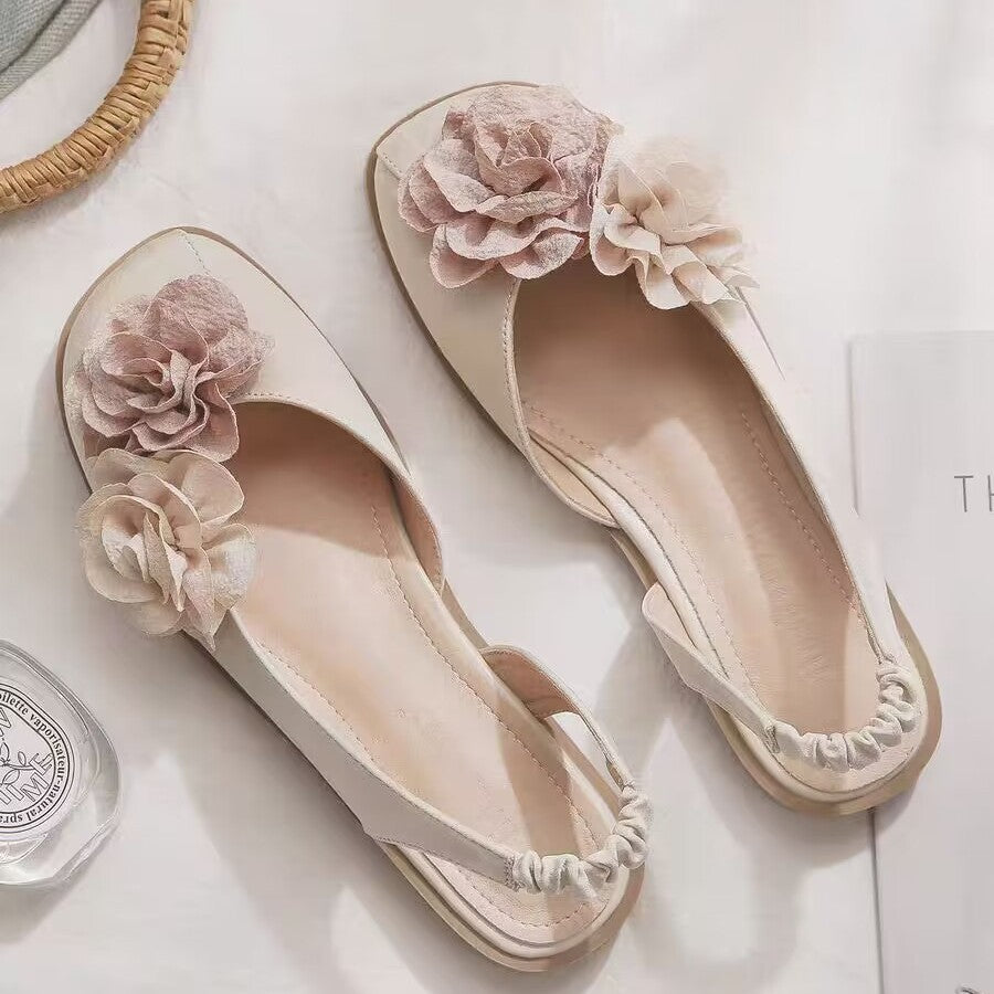 Damen Komfortable Ballerinas mit elastischem Fersenbereich EB