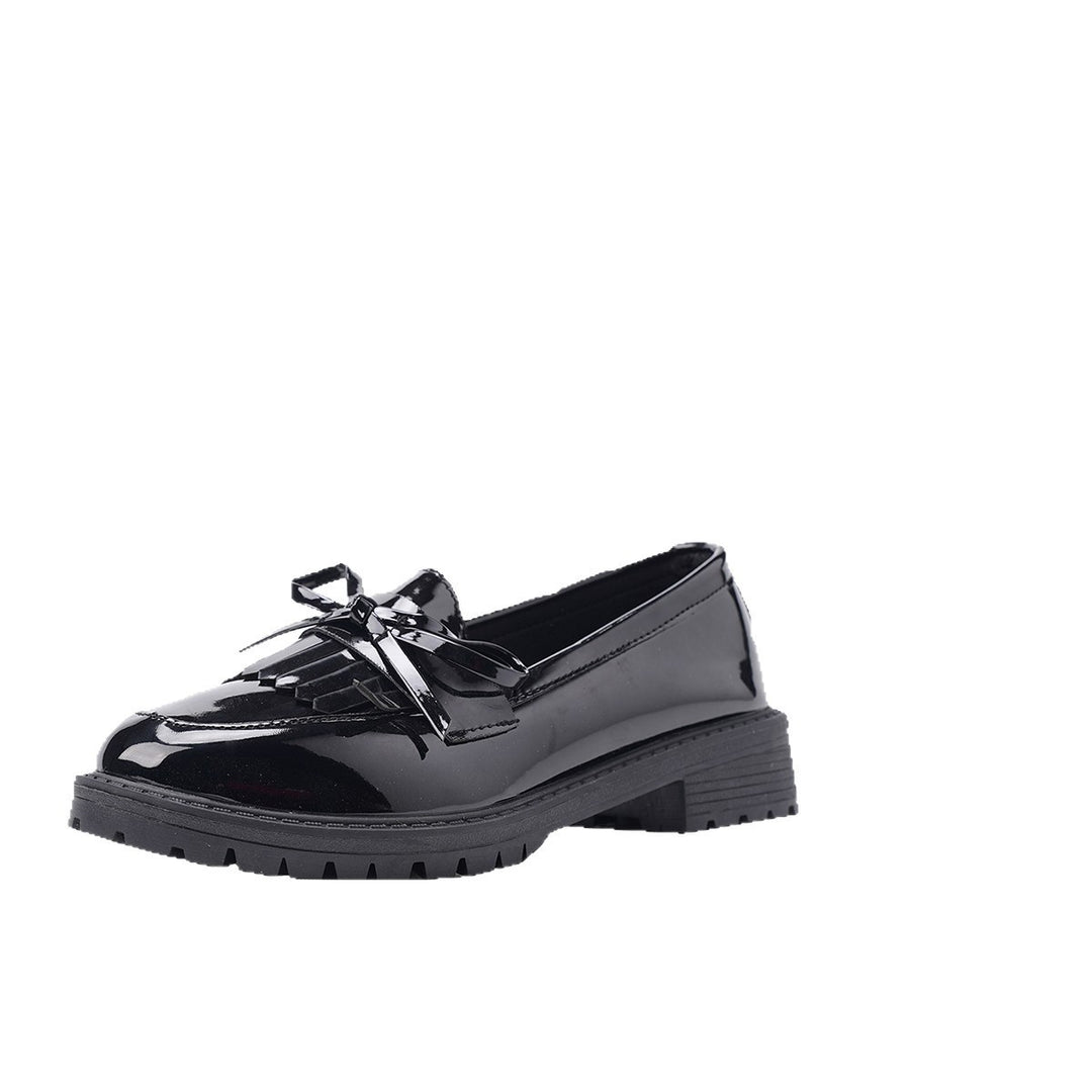 Damen Modische Mokassins mit Quasten und Glanz EB