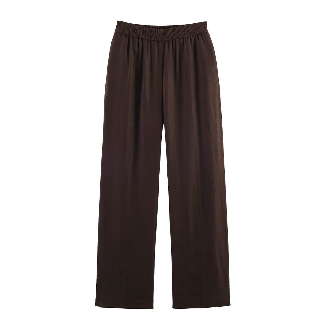 Damen elegante lockere Culotte mit elastischem Bund EB