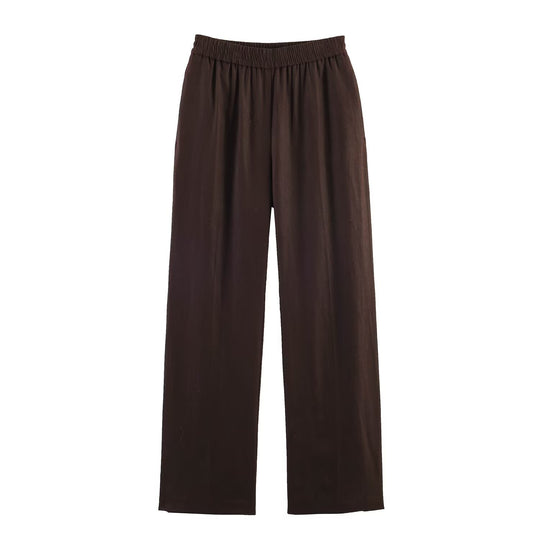 Damen elegante lockere Culotte mit elastischem Bund EB