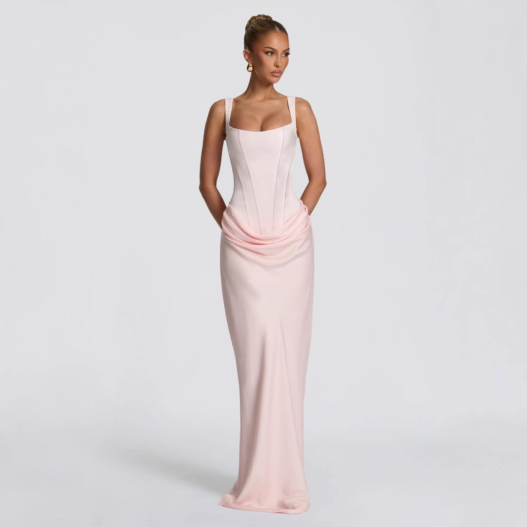 Damen Elegantes Hochzeitskleid mit Korsett-Detail EB