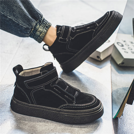 Damen Hohe Sneakers mit elastischer Einschlupf-Oberfläche und robustem Profil EB