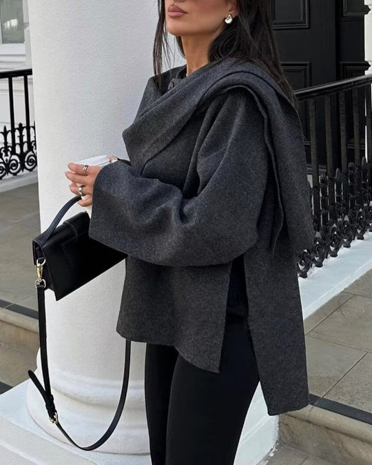 EB | Schal Kurzer Strickmantel