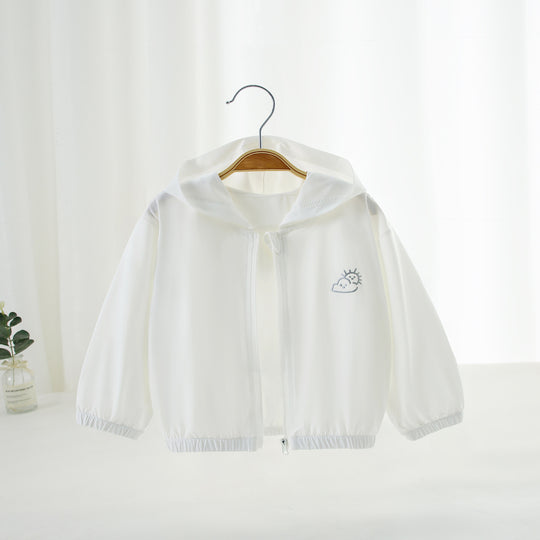 Unisex nan leichte Kapuzen-Sonnenschutz-Windjacke mit elastischen Bündchen EB