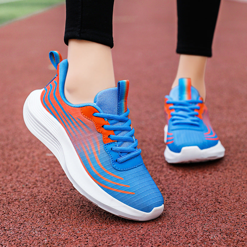 Damen Sportliche Leichtgewicht-Laufschuhe mit dämpfender Sohle EB