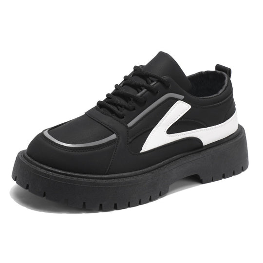 Damen sportliche Sneakers mit modischem Kontrastdesign EB