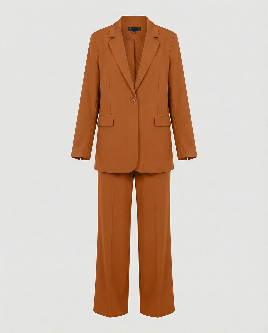 Damen elegantes Anzug-Set mit weitem Hosenbein und modernem Blazer EB