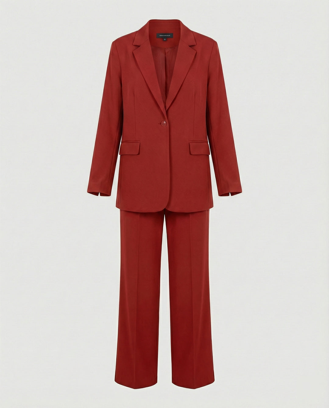 Damen elegantes Anzug-Set mit weitem Hosenbein und modernem Blazer EB