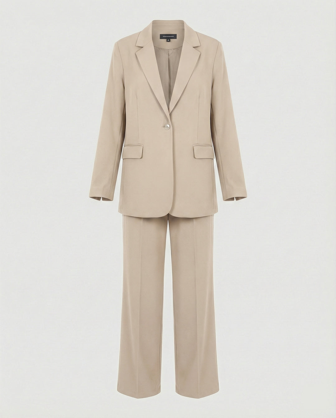 Damen elegantes Anzug-Set mit weitem Hosenbein und modernem Blazer EB